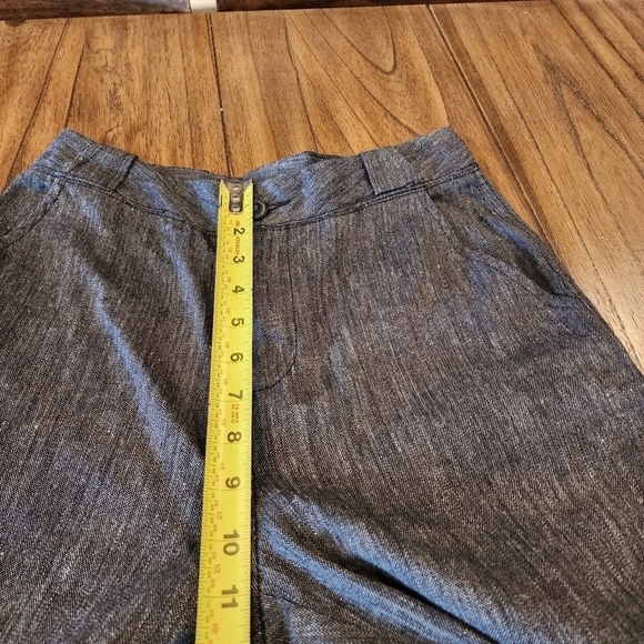 Poetry Textured Tailored Trouser ankle crop  Pants linen wool blend size 4 - Picture 12 of 13